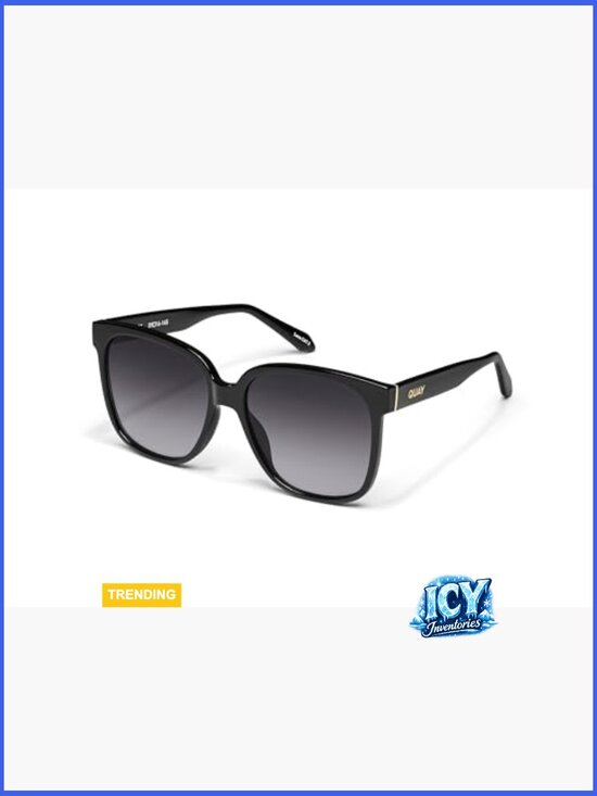 Oversized Square Sunglasses with UV Protected Gradient Lenses